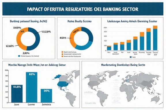 Financial sector regulatory impact visualization