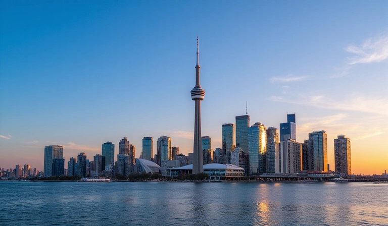 Toronto skyline with CN Tower